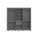 Ver imagem 2 de Guarda Roupa Casal 6 Portas e 2 Gavetas C/ Pés Cb02m569 Canela - Kappesberg