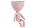 Ver imagem 1 de Cachepot Vaso Rosa Decorativo Poliresina Robert Sentado