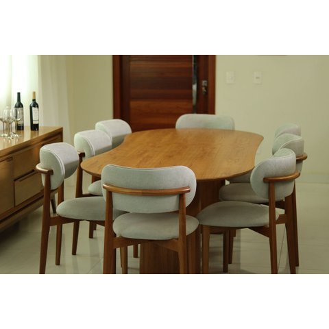 Sala de Jantar 8 Cadeiras Lais - Requinte Salas