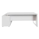 Ver imagem 2 de Mesa para Escritório com Armário Lateral 3 Gavetas MDF-MDP 170cm Branco F5 Office