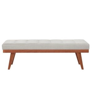 Puff Recamier Valentin Linho Bege