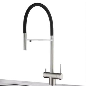 Torneira de Cozinha Gourmet Suporte de Filtro Misturador Monocomando Água Quente e Fria
