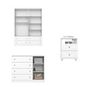 Ver imagem 2 de Quarto Juvenil Completo Americana 5 Portas 10 Gavetas Branco HP Móveis Henn