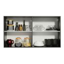 Ver imagem 4 de Armário de Cozinha Aéreo 120 cm 2 Portas Preto Reims Madesa