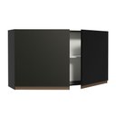 Ver imagem 5 de Armário de Cozinha Aéreo 120 cm 2 Portas Preto Reims Madesa