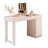 Escrivaninha Penteadeira Camarim Mesa de Maquiagem com Espelho Love Branco Fosco - Mabe Magazine - 1