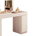 Ver imagem 2 de Escrivaninha Penteadeira Camarim Mesa de Maquiagem com Espelho Love Branco Fosco - Mabe Magazine