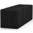 Ver imagem 7 de Puff Decorativo Living Sala de Estar 140 cm Roma W01 Linho Chumbo - Lyam Lyam Decor