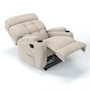 Ver imagem 6 de Poltrona do Papai Reclinável em Tecido Linho Cor Bege Reclinação Manual - Modelo Florença