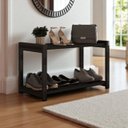 Ver imagem 7 de Sapateira Multiuso Industrial Atenas de Metal 2 Prateleiras Mdf:preto-preto