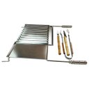Ver imagem 1 de Grelha Argentina Profissional Inox com Acessorios Churrasco