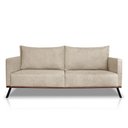 Ver imagem 2 de Sofá Living 3 Lugares com Pés de Ferro Almofadas Soltas 220cm Saiph Bouclê Bege G63 - Gran Belo