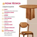 Ver imagem 6 de Sala de Jantar Mesa Selene 135cm Tampo Laminado Organico e 4 Cadeiras Solaris Soft