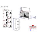 Ver imagem 4 de Quarto de Bebê com Berço e Guarda-Roupa 2 Portas 1 Gaveta Confete Multimóveis MP4907 Branco