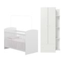 Ver imagem 7 de Quarto de Bebê com Berço e Guarda-Roupa 2 Portas 1 Gaveta Confete Multimóveis MP4907 Branco