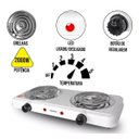 Ver imagem 2 de Fogão Fogareiro Cooktop Elétrico 2000 Watts 127v 2 Bocas