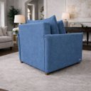 Ver imagem 2 de Poltrona Cama Mônica Suede Decorativa Confortável Moderna Sala Quarto Recepção