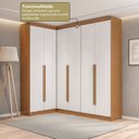 Ver imagem 5 de Guarda- Roupa Modulado Roupeiro de Canto L 6 Portas 6 Gavetas Versatille Yescasa