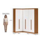 Ver imagem 3 de Guarda- Roupa Modulado Roupeiro de Canto L 6 Portas 6 Gavetas Versatille Yescasa