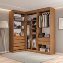 Ver imagem 4 de Guarda- Roupa Modulado Roupeiro de Canto L 6 Portas 6 Gavetas Versatille Yescasa
