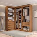 Ver imagem 4 de Guarda- Roupa Modulado Roupeiro de Canto L 6 Portas 6 Gavetas Versatille Yescasa