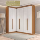 Ver imagem 5 de Guarda- Roupa Modulado Roupeiro de Canto L 6 Portas 6 Gavetas Versatille Yescasa