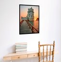 Ver imagem 2 de Quadro Decorativo Torre de Belém Portugal - 70x50cm:moldura Preta
