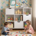 Ver imagem 4 de Nicho para Quarto Infantil Nápoles 3 Gavetas MDP 108cm Branco