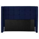 Ver imagem 2 de Cabeceira Cama Box Casal Queen Size Gioconda 160cm com Frame Veludo Azul Escuro - Abmaza