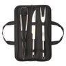 Kit Churrasco Inox Faca Garfo e Pegador com Estojo - 2