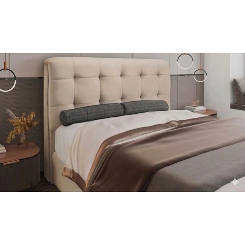 Cabeceira para Box Lírio Estofada Casal 138 Tecido Suede Off White