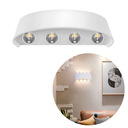 Ver imagem 1 de Arandela Branca Meia Lua de Sobrepor Led 8w Bivolt (branco Quente) Direção Luz Cima Baixo 8 Fachos À