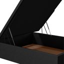 Ver imagem 5 de Base para Cama Box Baú Casal 138x188cm Hit I02 Suede Preto - Mpozenato