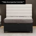 Ver imagem 2 de Base para Cama Box Baú Casal 138x188cm Hit I02 Suede Preto - Mpozenato