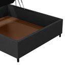 Ver imagem 6 de Base para Cama Box Baú Casal 138x188cm Hit I02 Suede Preto - Mpozenato