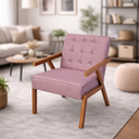 Ver imagem 3 de Poltrona Zara Corino Moderno Sala de Estar Escritório Quarto:rosa