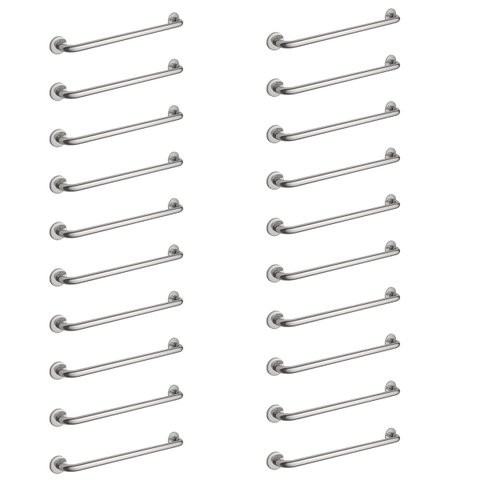 Alça de Apoio Inox 70cm Barra Kit 20 Unidades Acessibilidade Idoso Gestante Banheiro Segurança Anti 