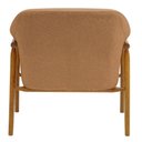 Ver imagem 3 de Kit 02 Poltronas Luna Base Madeira Bouclé Terracota - Nexta Casa