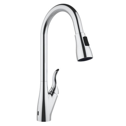 Torneira Misturador de Cozinha com Sensor 2 Jatos Cromado