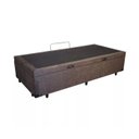 Ver imagem 1 de Cama Box Bau Solteiro Suede Premium Santo Box 47x88x188:marrom
