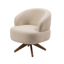Ver imagem 4 de Poltrona Decorativa Chair Bouclé Aveia Premium Giratória Sala Dekorien