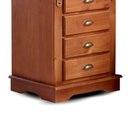 Ver imagem 3 de Mesa de Cabeceira 4 Gavetas Manchester 2044 Linz Móveis - Imbuia Glazer