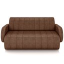 Ver imagem 3 de Sofá 2 Lugares Sala Living Orgânico 168cm Fávara K01 Couríssimo Marrom - Lyam Decor