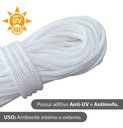 Ver imagem 4 de Corda de Varal de Teto Resistente Antimofo 30 Metros - 3mm Cor Branco