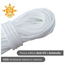 Ver imagem 4 de Corda de Varal de Teto Resistente Antimofo 30 Metros - 3mm Cor Branco
