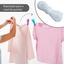 Ver imagem 3 de Corda de Varal de Teto Resistente Antimofo 30 Metros - 3mm Cor Branco