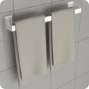 Ver imagem 1 de Porta Toalha de Banho Adesivo 3m Banheiro Parede Branco Df