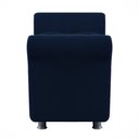 Ver imagem 3 de Recamier Bau Egeo 120x Suede Azul Marinho - Bandiera Decor
