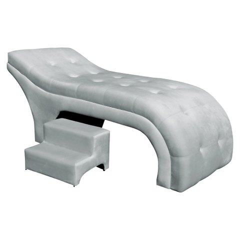 Maca Mesa Estética Facial Cílios Sobrancelhas Salão Massagem Veludo 70 cm - Estopar Maca Botonê Velu