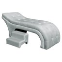 Ver imagem 1 de Maca Mesa Estética Facial Cílios Sobrancelhas Salão Massagem Veludo 70 cm - Estopar Maca Botonê Velu